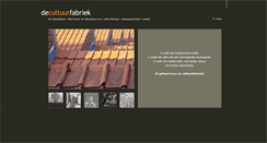 Desktop Screenshot of cultuurfabriek.be